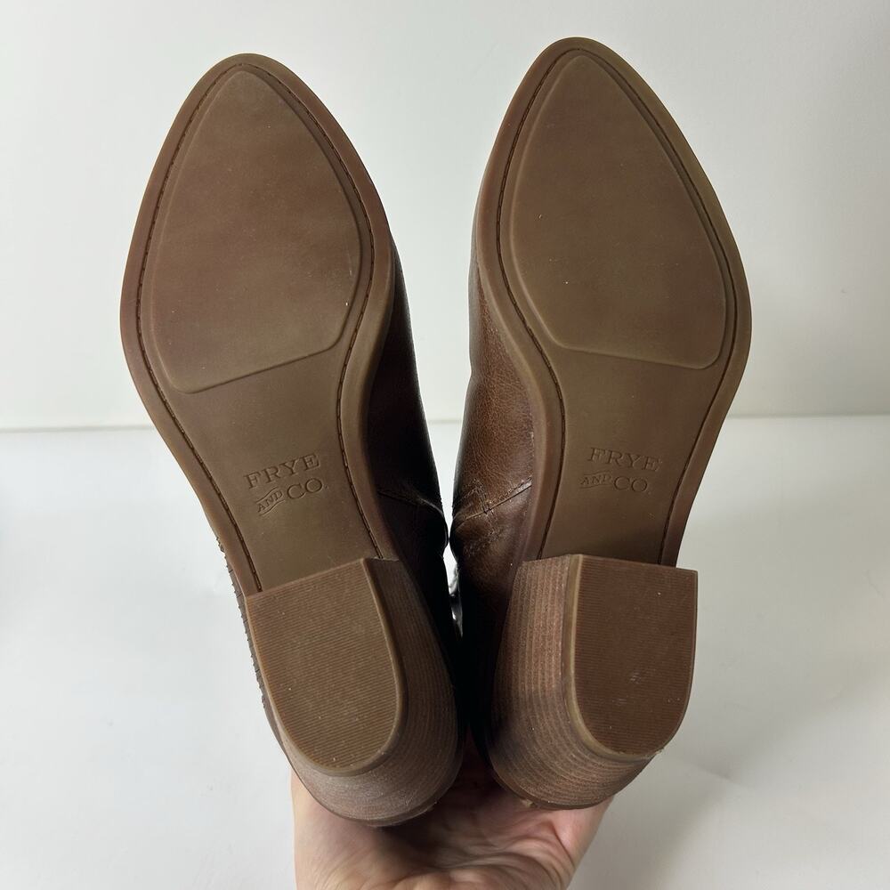 FRYE AND CO. Brown Leather Ankle Booties - Picture 5 of 7